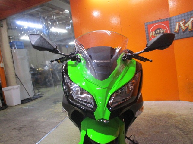 フロントから見てもこの通り状態グッド！！迫力のこの２つ目がかっこいい！ＮＩＮＪＡ２５０！勝負価格！！